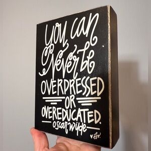 Black and White Quote Wall Art